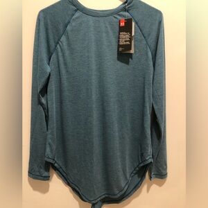 Women's Blue Long Sleeve Top